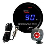 Medidor Temperatura Carro Bloco Motor Azul Copo Alarme