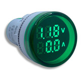 Medidor Tensão E Corrente Voltímetro Amperímetro 100a Verde