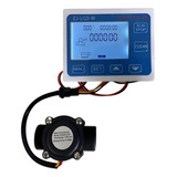Medidor Vazão Dosador Automático Lcd Líquido Sensor 3 4pol
