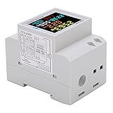 Medidor WattHour Doméstico Akozon D522066 Medidor De Energia Monofásico Inteligente Tipo Trilho 220V Com Tela LCD De Visão Completa Compacto E Portátil AC40 0300 0V