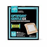 Medline Curativo Adesivo De Espuma Optifoam Gentle Ex Bordered Quadrado De 6 X 6 Contagem De 10 