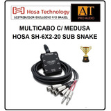 Medusa Multicabo 6m Hosa Sh 6x2