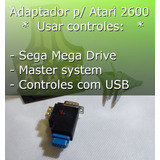 Mega Atari 2600 Use Controle Mega Drive Master System Usb