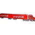 Mega Caminhão Brinquedo Scania Bitrem Bau Madeira Cocacola