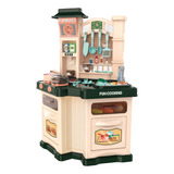 Mega Cozinha Infantil Com Musicas Vapor Luz Torneira 77cm Cor Colorido Barretto Imports Barrettomegastore