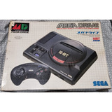 Mega Drive Japones Botão Azul   Controle E Fonte Originais