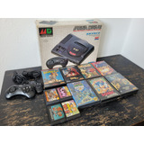 Mega Drive Japonês Na Caixa Original Com 11 Jogos E 2 Controles