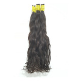 Mega Hair Humano Liso Ondulado Virgem 55cm 50 G