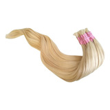Mega Hair Tic Tac Cabelo Humano Loiro 70 Cm 100 Gramas