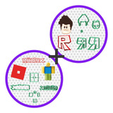 Mega Kit Cortadores Tema Roblox Logo Símbolos Cupcake 5cm