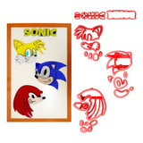 Mega Kit De Cortadores Sonic Logo