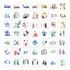 Mega Pack 500 Imagens Coloridas Para Vídeos Mão Desenhando