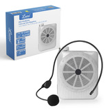 Megafone Amplificador De Voz Multi função C Rádio Fm Branco Lumi