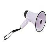 Megafone Bullhorn Megafone De Mão Com Gravação De 240 Segundos Megafone Com Controle De Volume E Alça Alto Falante De Megafone Para árbitro Externo Megafone Portátil