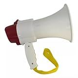 Megafone Portátil Recarregável Sirene Gravador Autofalante Voz Música USB Amplificador