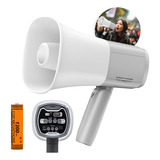 Megafone Profissional Recarregável Amplificador Voz Sirene