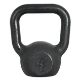 Megagym Equipamentos Kettlebell Pintado 08kg Peso De Academia Para Treino Funcional Stiff Swing Cor Preto