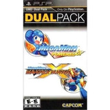 Megaman Dual Pack Maverick Hunter Powered Up Capcom Sony Psp