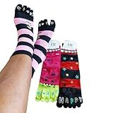 Meia 5 Dedinhos Separados Tamanho Juvenil Adulto Kit 3 Pares Feminino