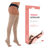Meia 7 8 Venosan Ultraline 4000 20 30mmhg Pé Aberto Bege