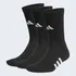 Meia adidas Cush Crew C/3 Pares Preta  Oficial + Nota Fiscal