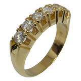 Meia Alianca Diamantes 15