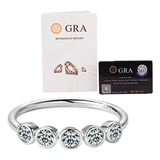 Meia Alianca Moissanite Cravacao
