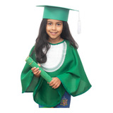 Meia Beca Infantil Verde Formatura Escolar