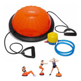 Meia Bola Bosu Exercícios Pegadores Equilíbrio 46cm Pilates