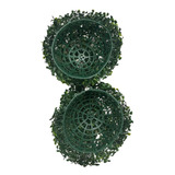 Meia Bola De Grama Buchinho Artificial 18 Cm Verde Topiaria