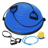 Meia Bola Ginástica Suíça 58cm Pilates Yoga Bomba Inflável