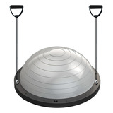 Meia Bola Suiça Bosu Balance Dome Ball Pilates Yoga Sports Cor Cinza