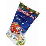 Meia Bota Natalina De Natal Grande Papai Noel Merry Christma