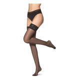 Meia Calça 7 8 Renda Lupo Siliconada Fio 15 Loba 5660 F