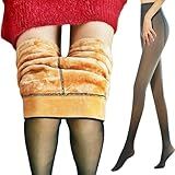 Meia Calça De Frio Lã Forrada Com Pelúcia Aveludada Translúcida Térmica Modeladora Inverno Com Pé Premium