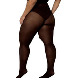 Meia Calça Feminina Grossa Opaca Plus Size Fio 40