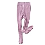 Meia-calça Infantil Para Bebês Meninas Leggings Quentes De Tricô Sem Costura Meias Elásticas Meia-calça Infantil (rosa, 2-3 Anos)