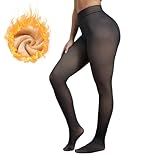 Meia Calça Translúcida Forrada Térmicas De Lã Aveludada Collants Peluciada Feminino Leggings Tights Caneleiras Quentes De Inverno BR Alfa GG Regular Regular Preto 1Pares 