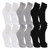 Meia Cano Médio Esportiva Kit 12 Pares Trifil Original