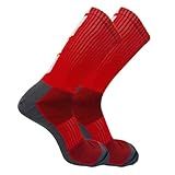 Meia Ciclismo Up Esportivas Cano Longo Microfibra Masculina BR Numérico 40 46 Regular Regular Vermelho 