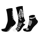 Meia Corrida Ciclismo HUPI Kit Com 3 Pares Cor Preto Tamanho Única