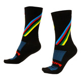Meia De Ciclismo Corrida Hupi Cano Médio Várias Cores 1 Par