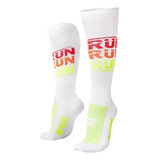 Meia Hupi Ciclismo Corrida Cano Longo Lançamento Cores 1par