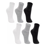 Meia Infantil Lupo Kit 6 Pares Cano Médio Masculina Algodão