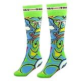 Meia Inline Desenhada Traxart Green Skull