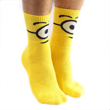 Meia Minions Estampa Colorida