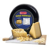 Meia Peça Queijo Parmesão Capa Preta Argentino 3 5kg