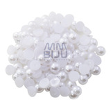Meia Pérola Abs 10mm C 500gr Branca Mm Biju