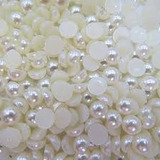 Meia Perola Abs Sem Furos 8mm Pacote 500 Gramas Promoção