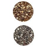 Meia Pérola Dourada E Prata 6mm Abs Para Colagem Sem Furo